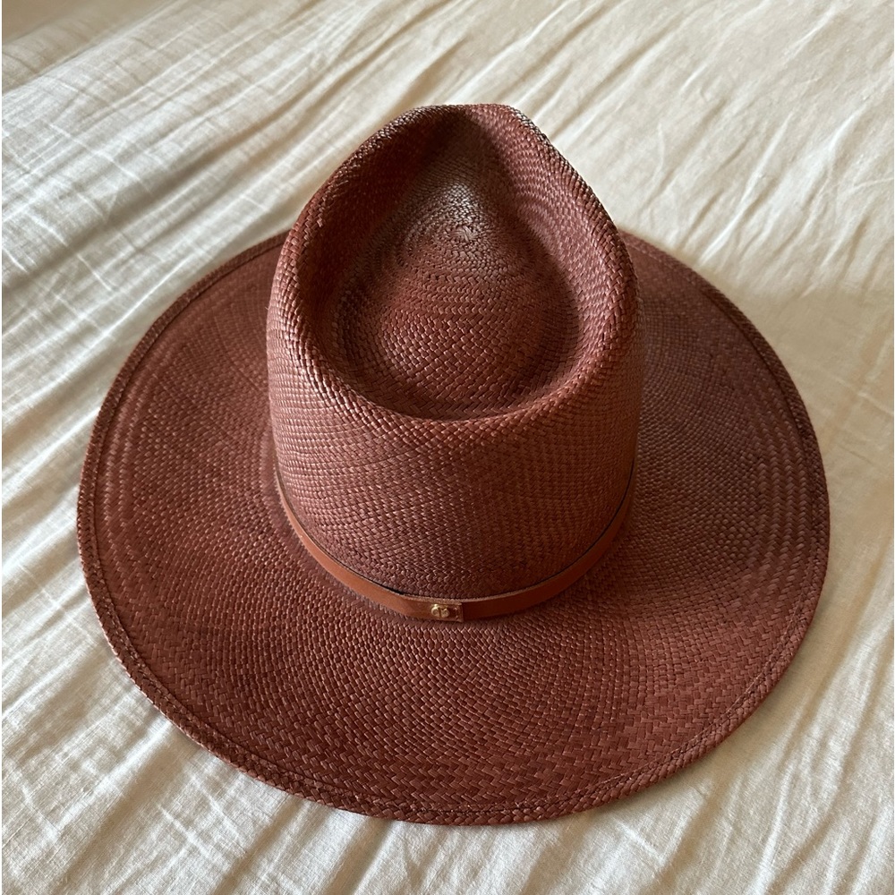 Janessa Leoné Scarlett Straw Hat in Chestnut Sz. Large NWOT